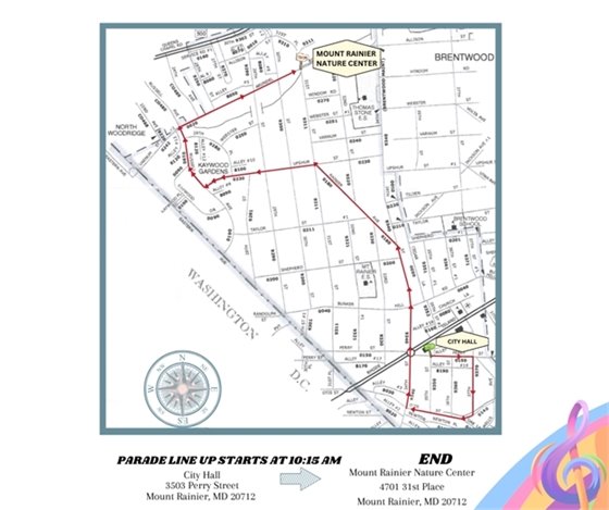 Mount Rainier Parade Route