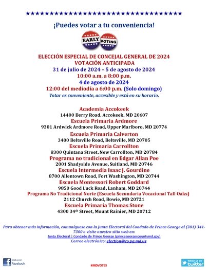 SPN - EV Special Election