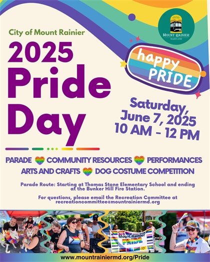 City of Mount Rainier Pride Day, June 7, 2025