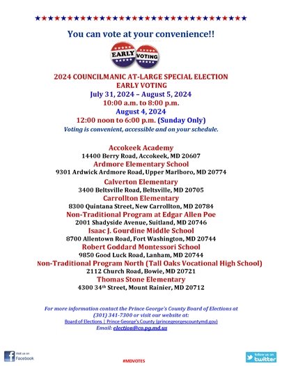 EN EV Special Election