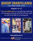 Maryland Tax Free Week