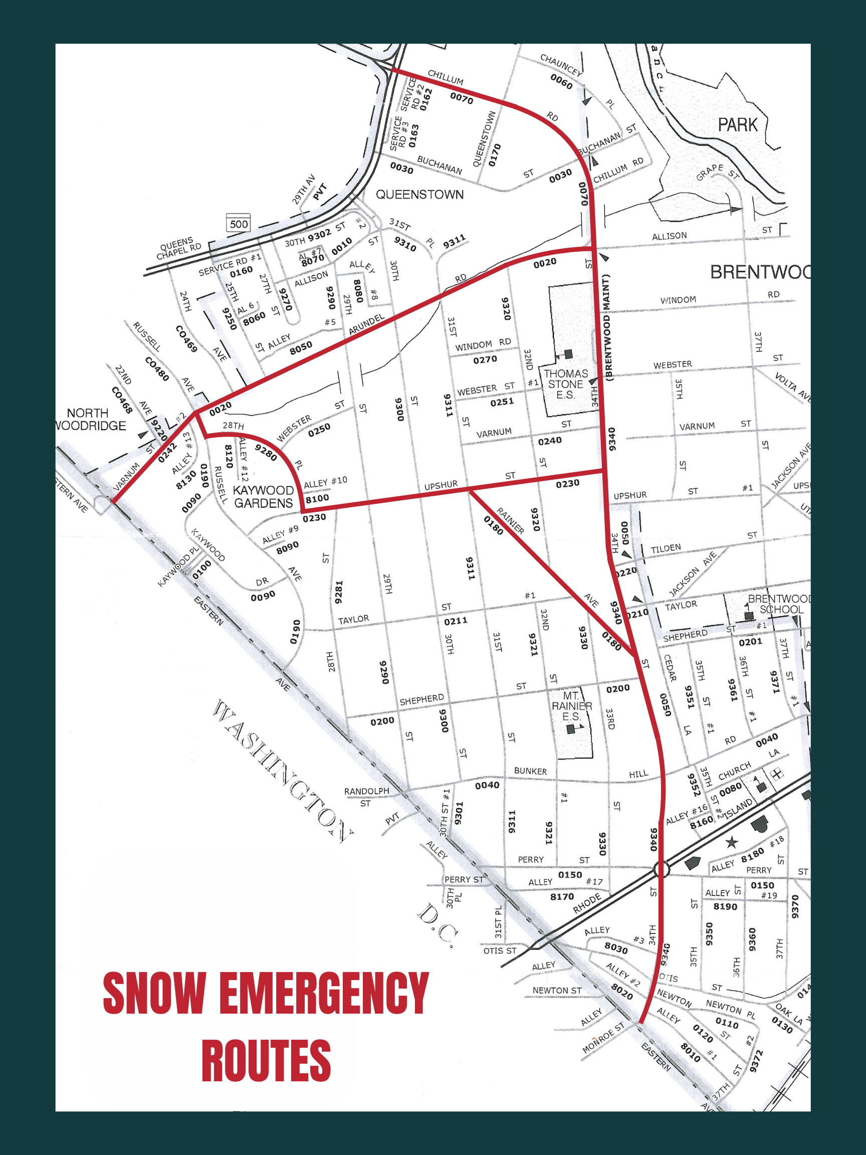 Snow Emergency Route